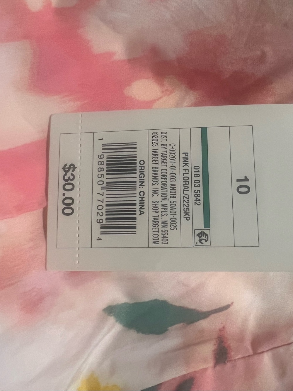 a new day Pink and Teal Floral Sundress